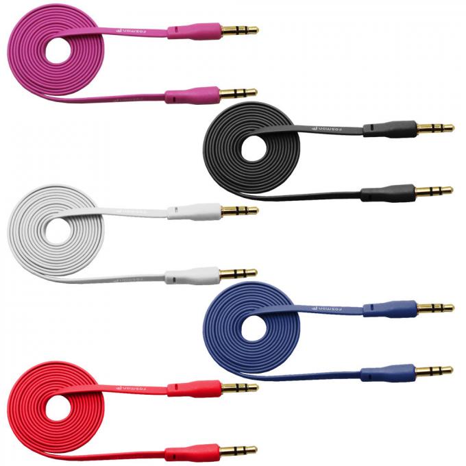 3.5mm stereo microphone cable 3.5mm jack audio cable 3.5mm Flat Audio cable