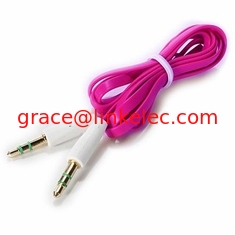 China 3.5mm stereo microphone cable 3.5mm jack audio cable 3.5mm Flat Audio cable supplier