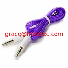 China flat cable for laptop car audio aux 3.5mm usb cable supplier