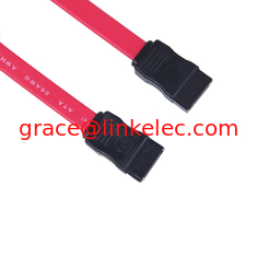 China High speed flat red mini sata cable 7pin t0 7pin ,Sata cable 7p female to female supplier