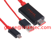 China Samsung Micro usb MHL to HDMI cable male to male,mhl cable for galaxy S2 S3 supplier