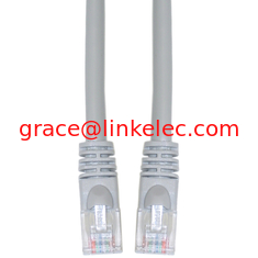 China 6 inch Cat6 Gray Ethernet Patch Cable, Snagless/Molded Boot cable supplier