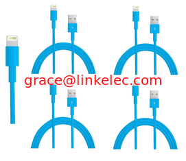 China colorful USB to 8PIN Charging and Data sync cable cord for 5 5s 5c iPod Touch 5 Blue supplier