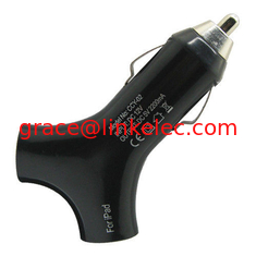China Y shape style Dual USB 2port Car Charger Adapter for The New iPad 3 2 iPhone 5 Black supplier