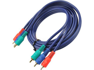 3RCA male to 3RCA male cable with golden plated