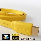 High quality flat Blu-ray 3D DVD, HDTV 1.4V HDMI cable with different colors