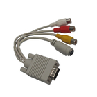 VGA To Svideo and 3RCA Female Cable/VGA TO RCA CABLE/VGA TO Svideo cable/Y cable