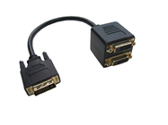 DVI M to 2 X DVI F splitter cable Y cable adapter,DVI(24+1) Adapter