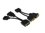 DVI male Y cable to DVI male and VGA female adapter cable,DVI(24+1) Y cable