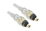 Newlinkelec Firewire IEEE1394 4 to 4 pin Cable Lead Gold Ends 3m White for DV