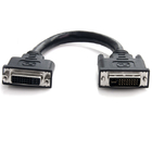 6in DVI-I Dual Link Digital Analog Port Saver Extension Cable M/F