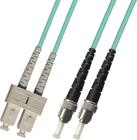 multimode Duplex 10 GIGABIT Fiber Optic Patch Cable 100M ST-SC 50/125 Blue