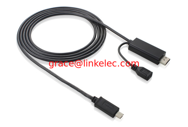 6ft micro usb mhl to hdmi adapter cable for samsung galaxy s2 ii i9100 htc flyer