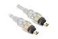 Newlinkelec Firewire IEEE1394 4 to 4 pin Cable Lead Gold Ends 3m White for DV supplier