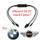 BMW 8pin cable with 3.5MM AUX Interface Adapter for MINI iPOD iPHONE 5 5S 5C Lighting supplier