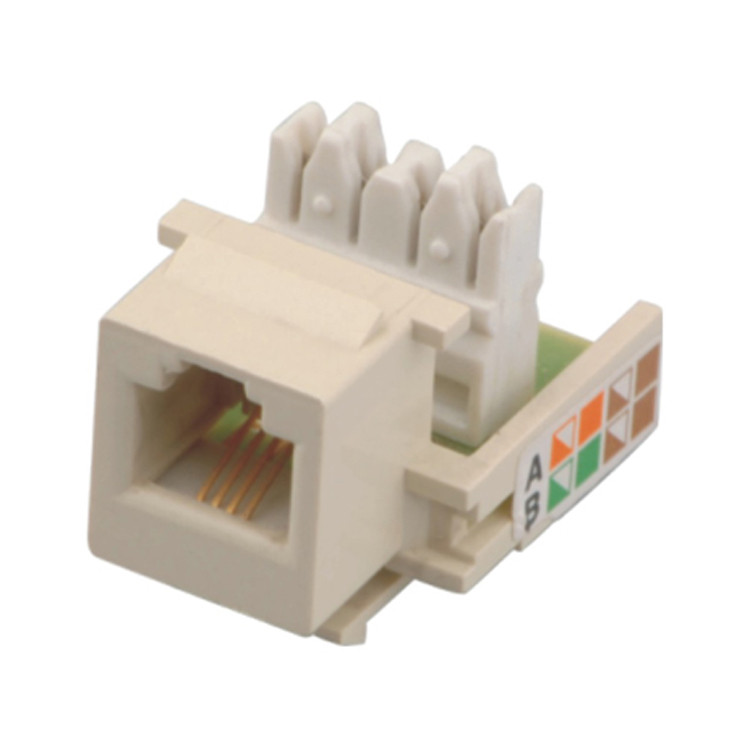 Cat3 6P4C RJ11 Inline coupler keystone jack for telephone