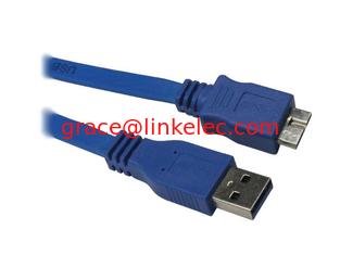 China Super Speed Flat Noodle USB 3.0 to Micro 5Pin cable 1.5M supplier