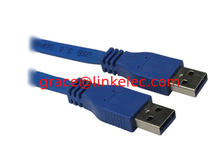 China GOOD Quality & good price Flat USB 3.0 cable AM TO AM Straight supplier