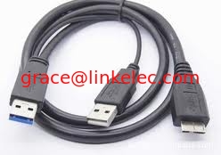 China Usb 3.0 y cable micro b cable, splitter cable, male to male cable 1m supplier