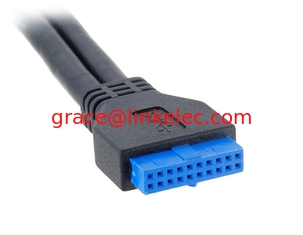 China USB3.0 main board 20pin female to female cable 0.5M supplier