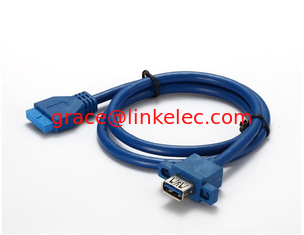 China panel mount USB 3.0 Female to 20pin female cable supplier