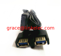 China blue usb3.0 20pin flat usb 3.0 cable supplier