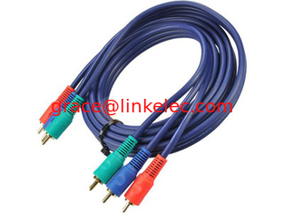China 3RCA male to 3RCA male cable with golden plated supplier