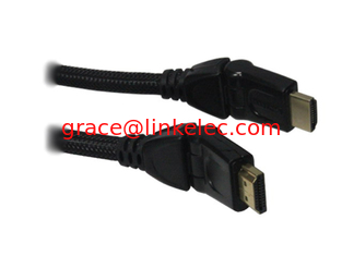 China High qualtiy180 Degree Swivel HDMI cable 1.4 v with Ethernet supplier