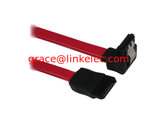 China SATA 7P to 7P cable with single latch,angle sata cable ,sata7p 90 hard disk cable supplier