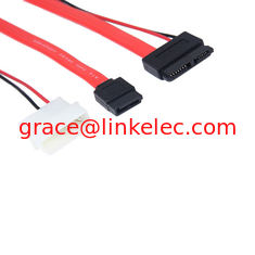 China High speed Slim SATA 13P to SATA 7P + power cable for machine use supplier
