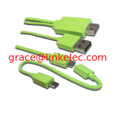 China High Quality MHL Cable For for samsung phone with 5 pin/11pin for S4 supplier