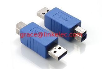China USB 3.0 A male to B Male AM/BM 180 Degree Adapter Connector NEW supplier