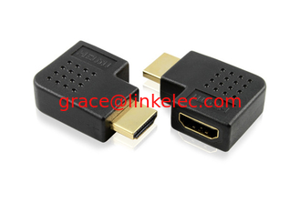 China HDMI M To HDMI F left Angle Adapter for HDTV,blu-ray,DVD 1080P supplier
