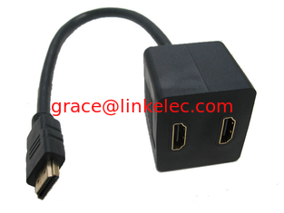 China Gold plated HDMI male to female splitter cable adapter made in china supplier