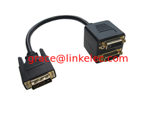 China DVI M to 2 X DVI F splitter cable Y cable adapter,DVI(24+1) Adapter supplier