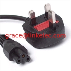 China Power Cord UK Plug to C5 Clover Leaf CloverLeaf Lead Mickey Mouse1.8m Cable supplier