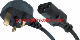 China Power Cord UK Plug to IEC Cable (kettle style lead) C13 5m Power cord cable supplier