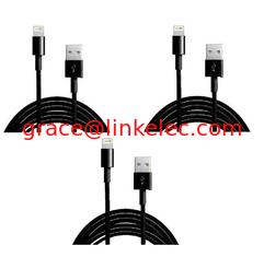 China colorful USB to 8PIN Charging and Data sync cable cord for 5 5s 5c iPod Touch 5 Black supplier