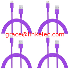 China colorful USB to 8PIN Charging and Data sync cable cord for 5 5s 5c iPod Touch 5 Purple supplier