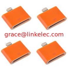 China Fashionable 30 Pin to 8 Pin Data Sync Adapter for iPhone 5 5s 5c iphone4 cable cord Orange supplier