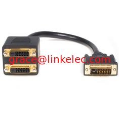 China 1 ft DVI-D to 2x DVI-D Digital Video Splitter Cable  M/F supplier