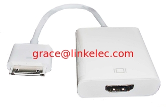 China Dock Connector To HDMI 1080P TV Adapter Cable For iPad 2 3 For iPhone 4/4S IPAD TO HDMI supplier