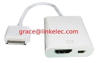China iPad to HDMI+mini USB cable adapter for ipad, ipad2, iphone4/4s and HDTV supplier