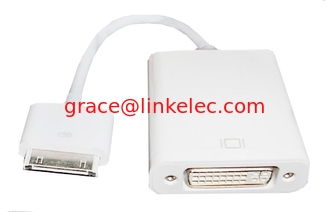 China 30 pin Dock connector to DVI cable adapter for iPhone 4 iPad1 iPad 2 supplier