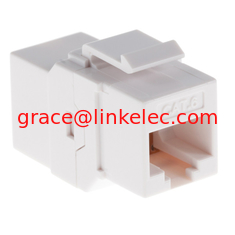 China Cat6 RJ45 Inline Coupler with Keystone Latch jack white Joiner Gigabit Ethernet Network supplier