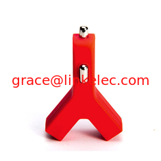 China Cigarette lighter socket car charger stylish Y Shape style charger3.1A dual USB 2 port Red supplier