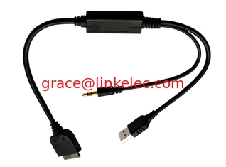 China BMW cable Interface AuxInput USB Charge Adapter 30PIN Connector for iPod iPhone Data Cable supplier