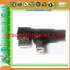 China 16FT ANGLE USB AM TO ANGLE BM,left angle AM TO Right angle BM cable supplier