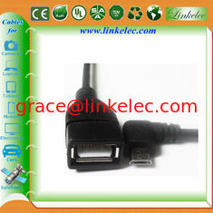 China micro angled usb otg cable supplier