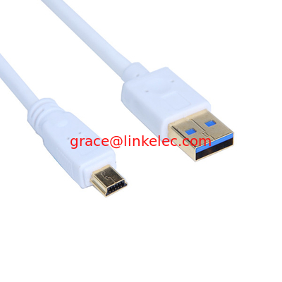 USB3.0 AM to mini 10pin USB cable 1.5M White,blue.black supplier